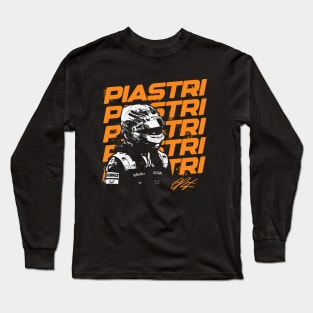 Oscar Piastri Name Reapeat Long Sleeve T-Shirt